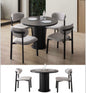 Black Round Dining Table - 4 people