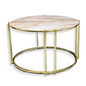 Marble Top Coffee Table With Gold Base