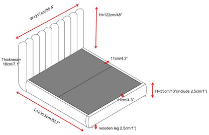 Modern Upholstered Lift Storage Bed