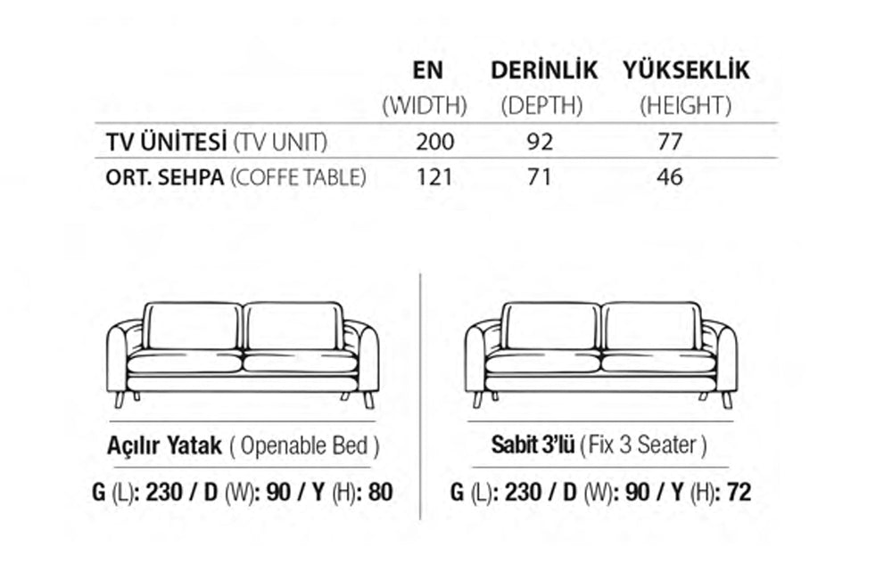 Maximo Sofa Set