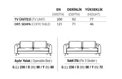 Maximo Sofa Set