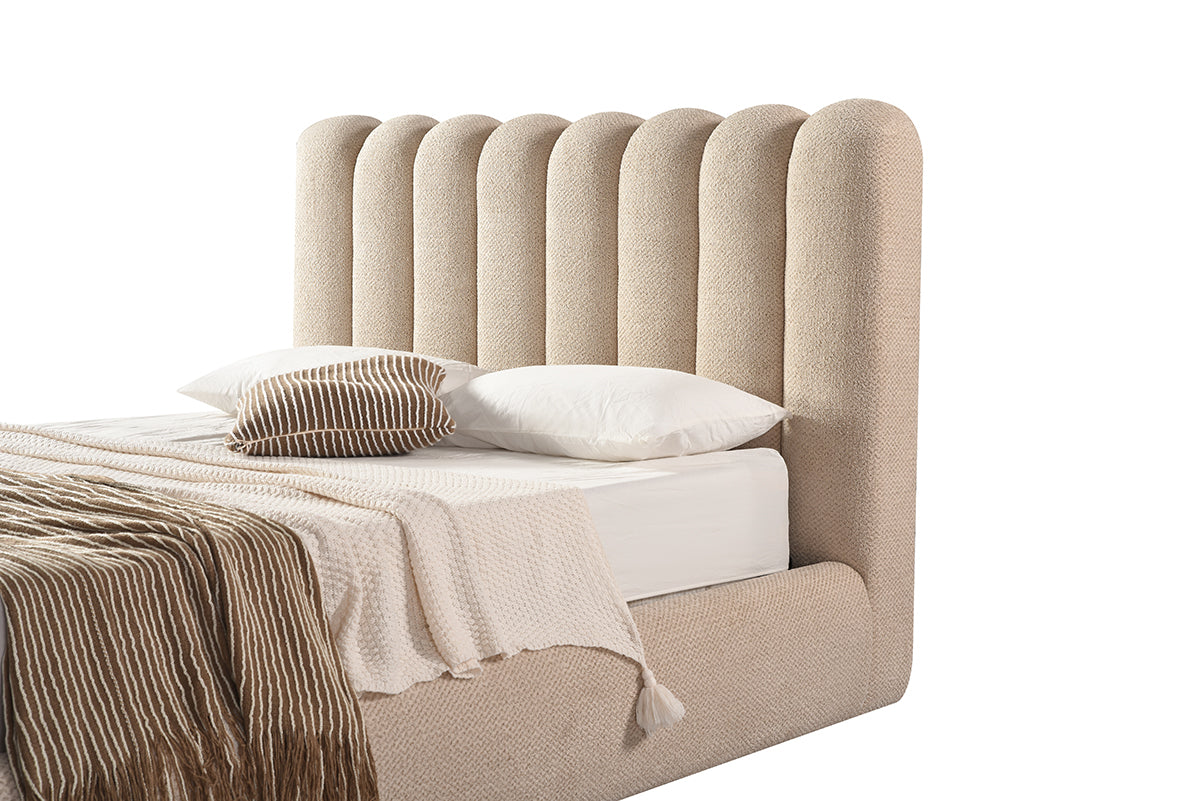 Modern Upholstered Lift Storage Bed