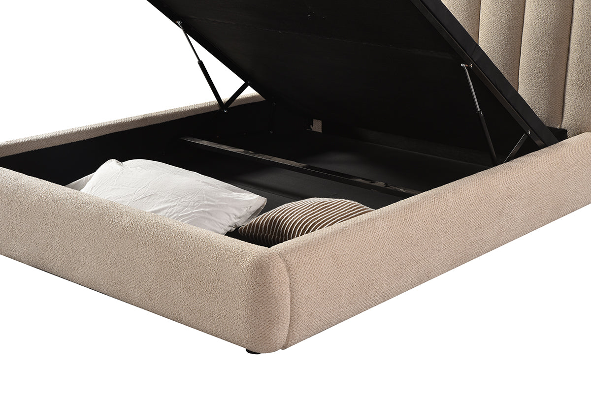 Modern Upholstered Lift Storage Bed