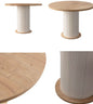 White and Wood Round Dining Table - for 4