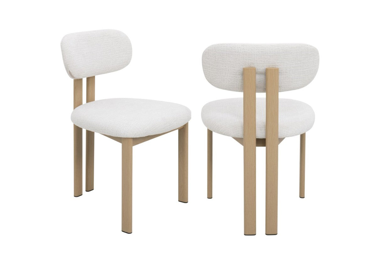 Oak / Ivory Dining Chair