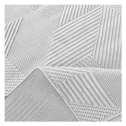 Geometric Beige Rug 5'x8'
