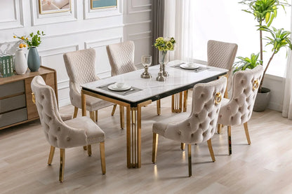 Goldish 7 pcs of Dining Set