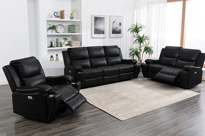 Leather Gel Recliner Sofa Set