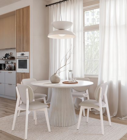 Akira White Dining Room Set