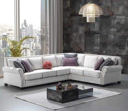 Linen Sectional Sofa Set