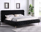 Velvet Bed with Button