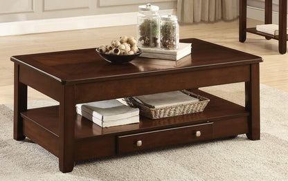 Espresso Coffee Table Set