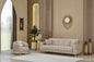 Clara Beige Sofa Set (3 seater -2 seater -1 seater )