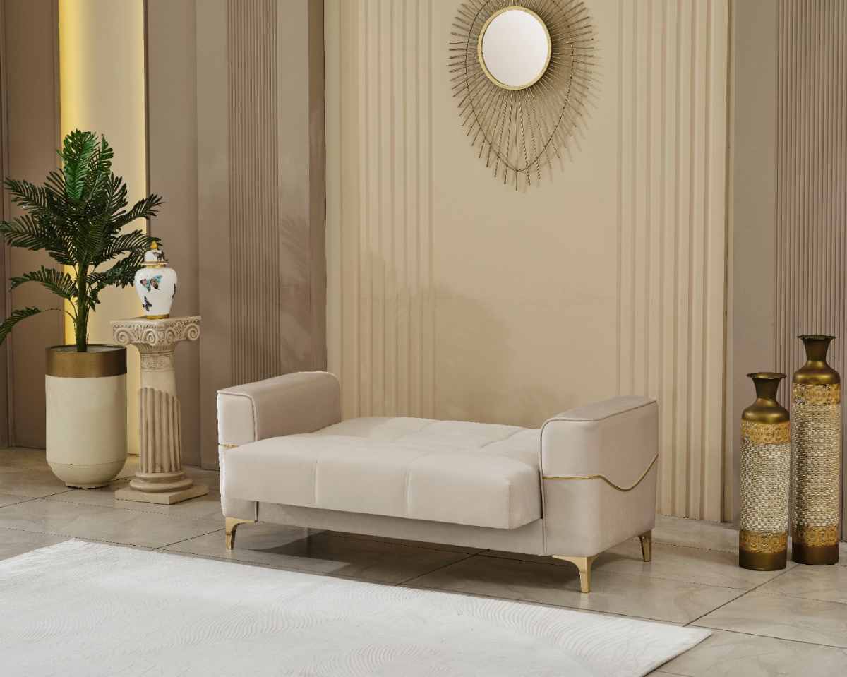 Clara Beige Sofa Set (3 seater -2 seater -1 seater )