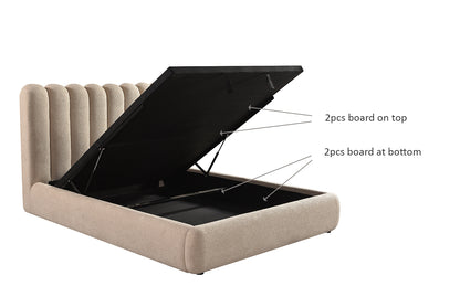 Modern Upholstered Lift Storage Bed