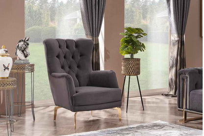 Dreams Beige & Gold Sofa Set