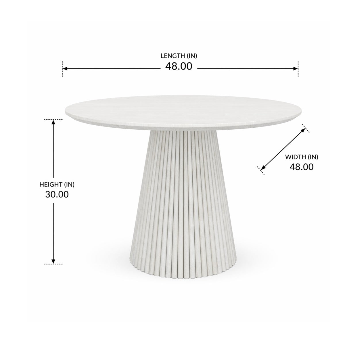 Akira White Dining Table
