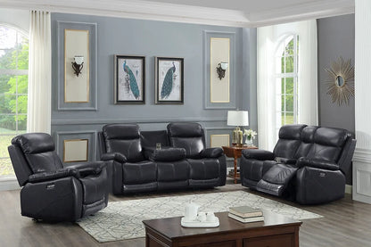 Genuine Leather Recliner Sofa Set