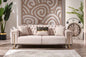 Dreams Beige & Gold Sofa Set