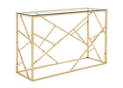 Gold Glass Coffee Table Set